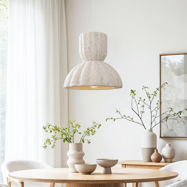 Wabi sabi-pendellampa Soru 40 cm - terrazzobeige