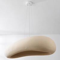 Wabi sabi-pendellampa Numa 105 x 33 cm - sandbeige