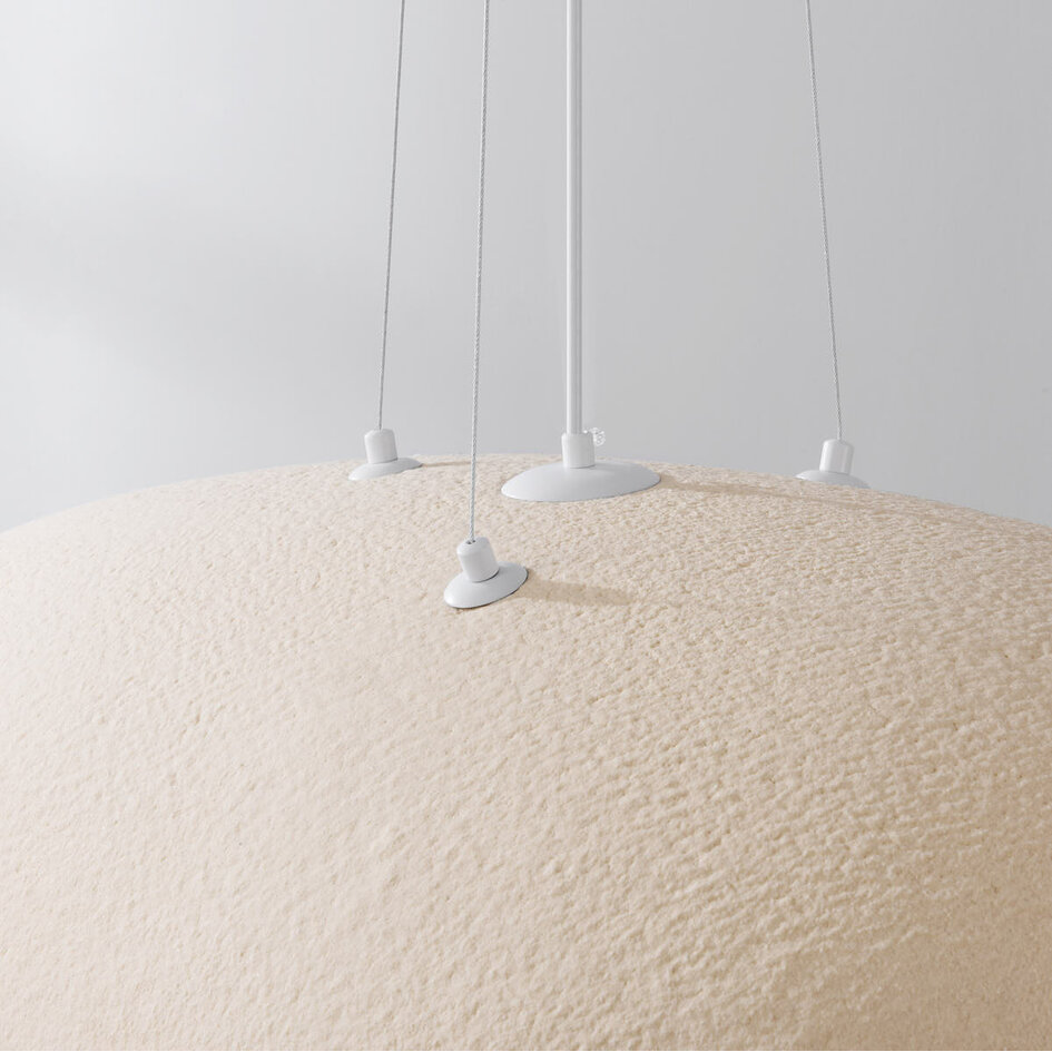 Wabi sabi-pendellampa Numa 105 x 33 cm - sandbeige