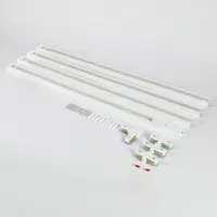 Set med 1-fas skensystem på 3 meter och Beam-spotlights, vit
