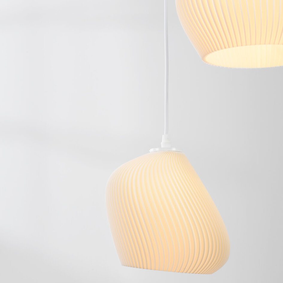 Modern 3D-printad taklampa Dayin 3-ljus