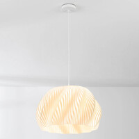 3D-printad pendellampa Tiba - vågig design