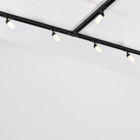 Set med 1-fas skensystem på 3 meter och Vexa-spotlights, svart