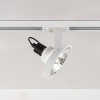 Set med 1-fas skensystem på 1,5 meter och Beam-spotlights, vit