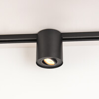 Set med 1-fas skensystem på 1,5 meter och Zylo-spotlights, svart