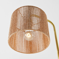 Golvlampa Kiri med naturskärm