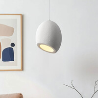 Pendellampa Yugen i wabi sabi - vit steneffekt