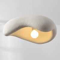 Pendellampa Ishi med en lampa i wabi sabi - vit steneffekt