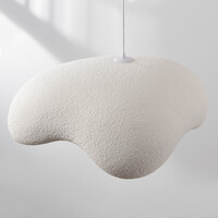 Pendellampa Ishi med en lampa i wabi sabi - vit steneffekt