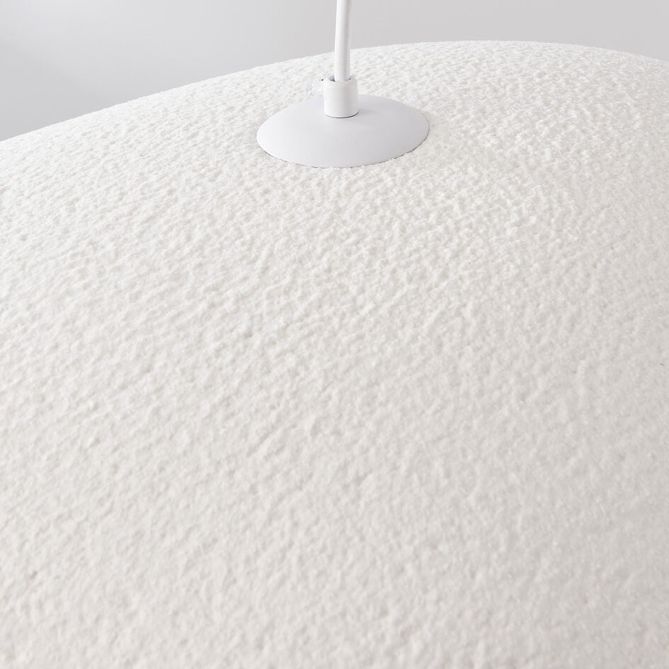 Pendellampa Ishi med en lampa i wabi sabi - vit steneffekt