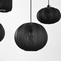 Pendellampa Karima med fem lampor - svart
