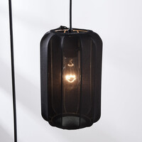 5-ljus Japandi taklampa Karima - svart