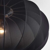 Taklampa Celara med tygskärm - svart 50 cm