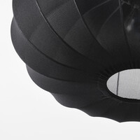 Taklampa Celara med tygskärm - svart 50 cm
