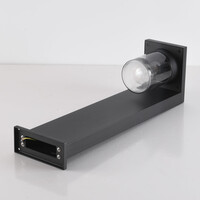 Stående utomhuslampa Alrigo med glaskupa - svart