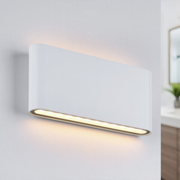 Design badrumsvägglampa Tommy - vit