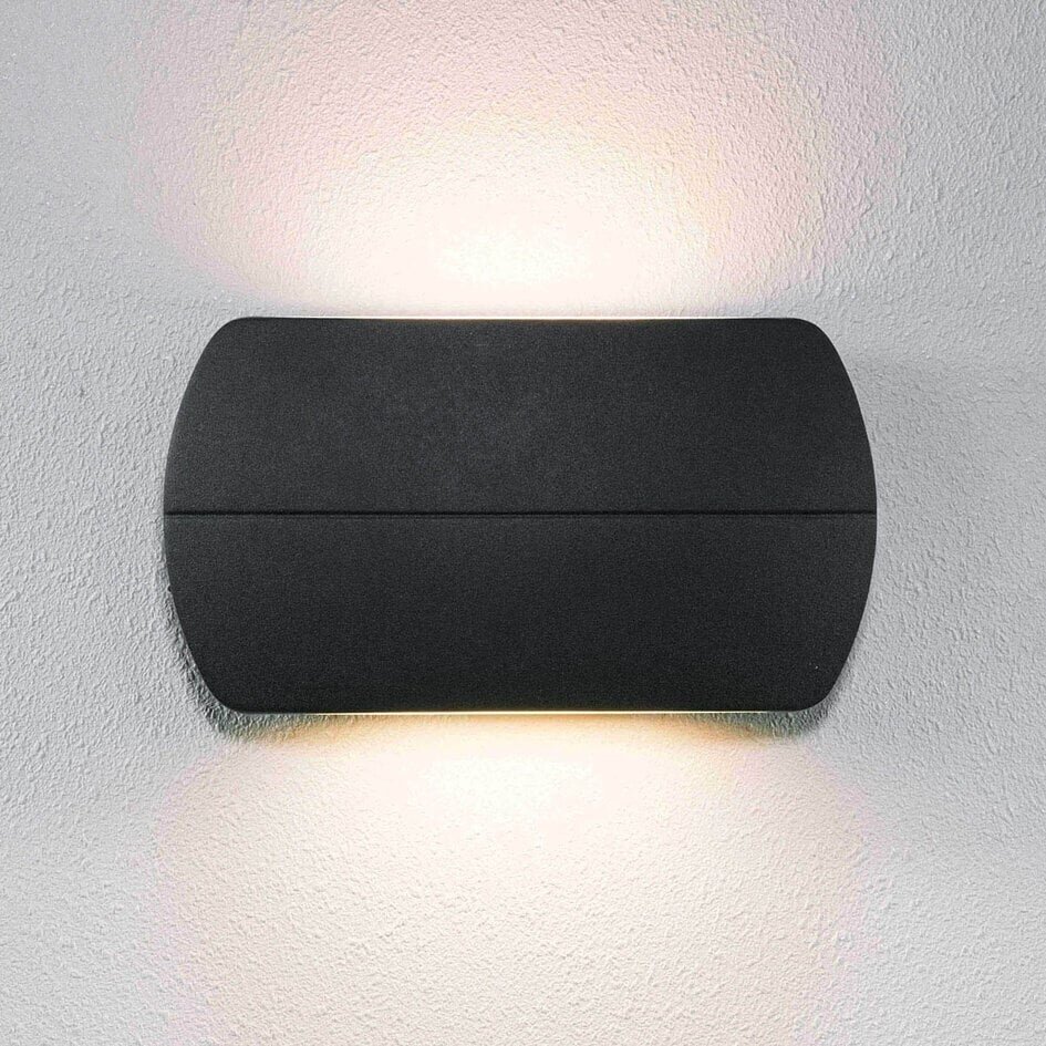 Modern upp-ner badrumsvägglampa Ruby i svart
