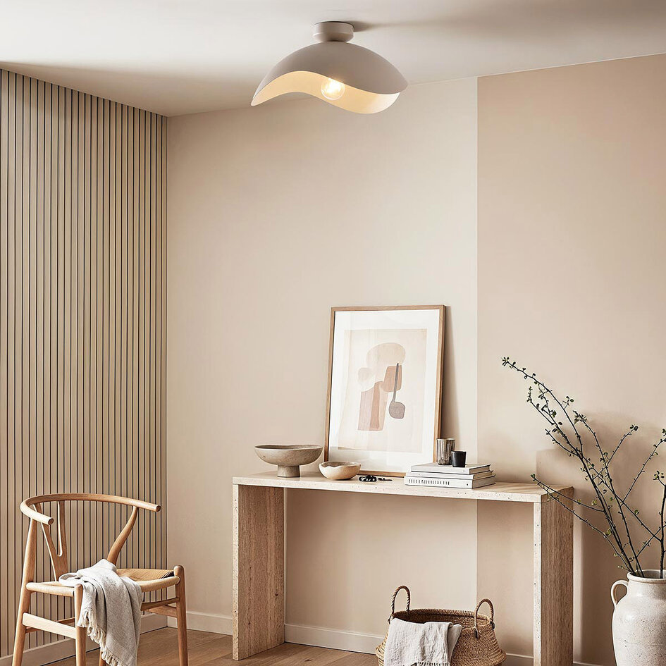 Wabi sabi-taklampa Casthano - sandtaupe