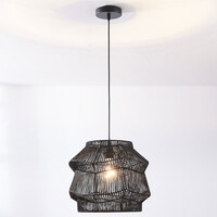 Boho design taklampa Suna av flätat papper