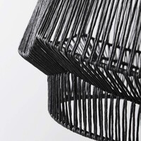 Boho design taklampa Suna av flätat papper