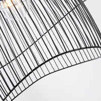 Design taklampa Oria svart med metallager