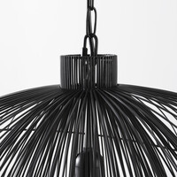 Design taklampa Oria svart med metallager