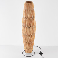 Golvlampa Plecta av handgjord raffia - 103 cm