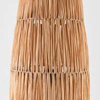 Golvlampa Plecta av handgjord raffia - 103 cm