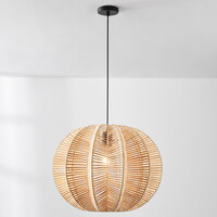 Pendellampa Pagna i rotting - handflätad med naturlig design