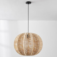Pendellampa Pagna i rotting - handflätad med naturlig design