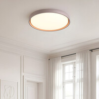 Taklampa Ricardo i taupe med integrerad LED, Ø41, 3-stegs dimbar