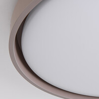 Taklampa Ricardo i taupe med integrerad LED, Ø41, 3-stegs dimbar