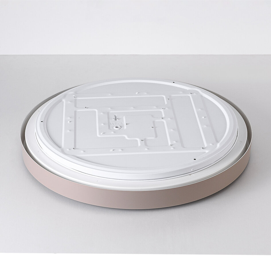Taklampa Ricardo i taupe med integrerad LED, Ø41, 3-stegs dimbar