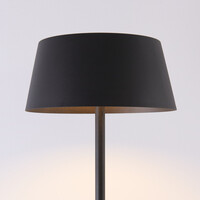 Stående utomhuslampa Rivet med solcellsdriven läslampa - svart med integrerad LED