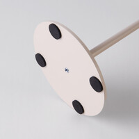 Uppladdningsbar bordslampa Vanta med svampdesign - beige med integrerad dimbar LED
