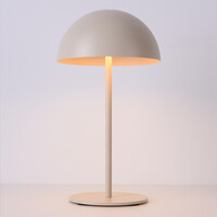 Uppladdningsbar bordslampa Vanta med svampdesign - beige med integrerad dimbar LED