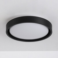 LED-taklampa Ricardo, 3-stegs dimbar Ø31 cm - svart