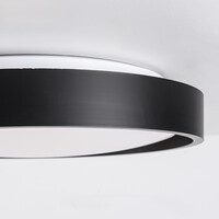 LED-taklampa Ricardo, 3-stegs dimbar Ø31 cm - svart