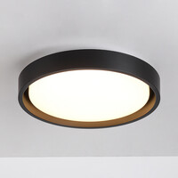 LED-taklampa Ricardo, 3-stegs dimbar Ø31 cm - svart