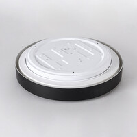 LED-taklampa Ricardo, 3-stegs dimbar Ø31 cm - svart