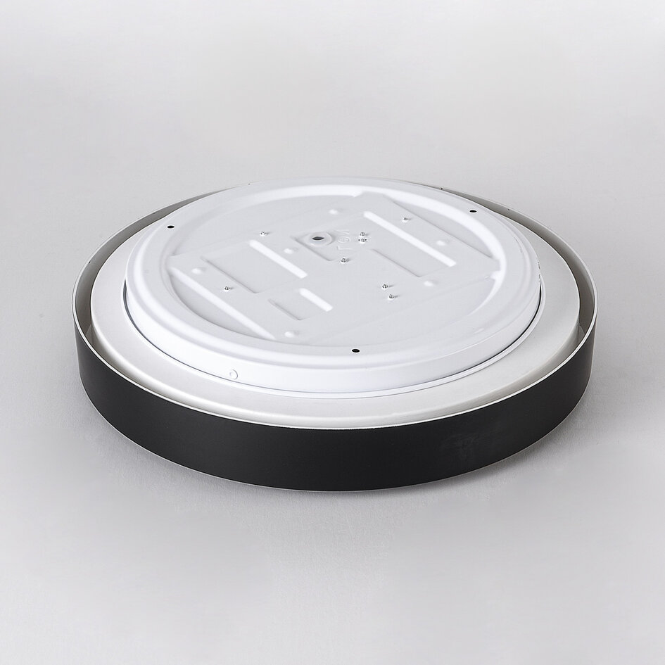 LED-taklampa Ricardo, 3-stegs dimbar Ø31 cm - svart
