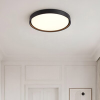 Taklampa Ricardo i svart med integrerad LED, 3-stegs dimbar