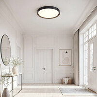 Taklampa Ricardo i svart med integrerad LED, 3-stegs dimbar