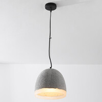 Wabi sabi-pendellampa Grava med cementlook