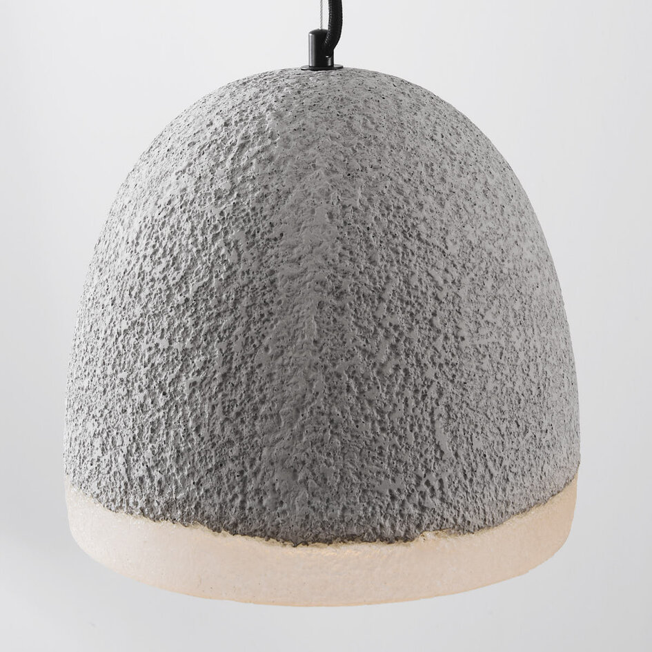 Wabi sabi-pendellampa Grava med cementlook