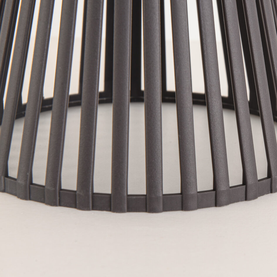 Designad solcellsdriven bordslampa Rayor - gråbrun med integrerad LED