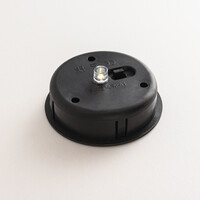 Designad solcellsdriven bordslampa Rayor - gråbrun med integrerad LED