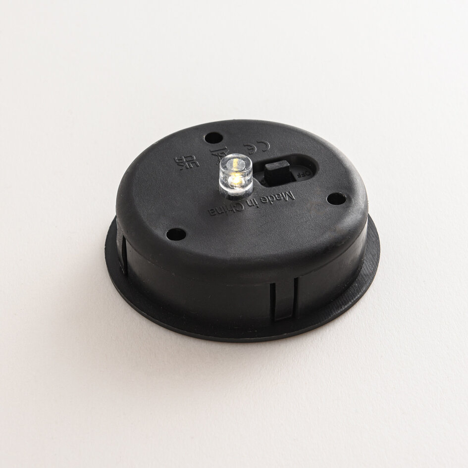 Designad solcellsdriven bordslampa Rayor - gråbrun med integrerad LED