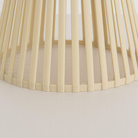 Designad solcellsdriven bordslampa Rayor - beige med integrerad LED