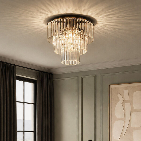 Lyxig taklampa med klart glas - Royce